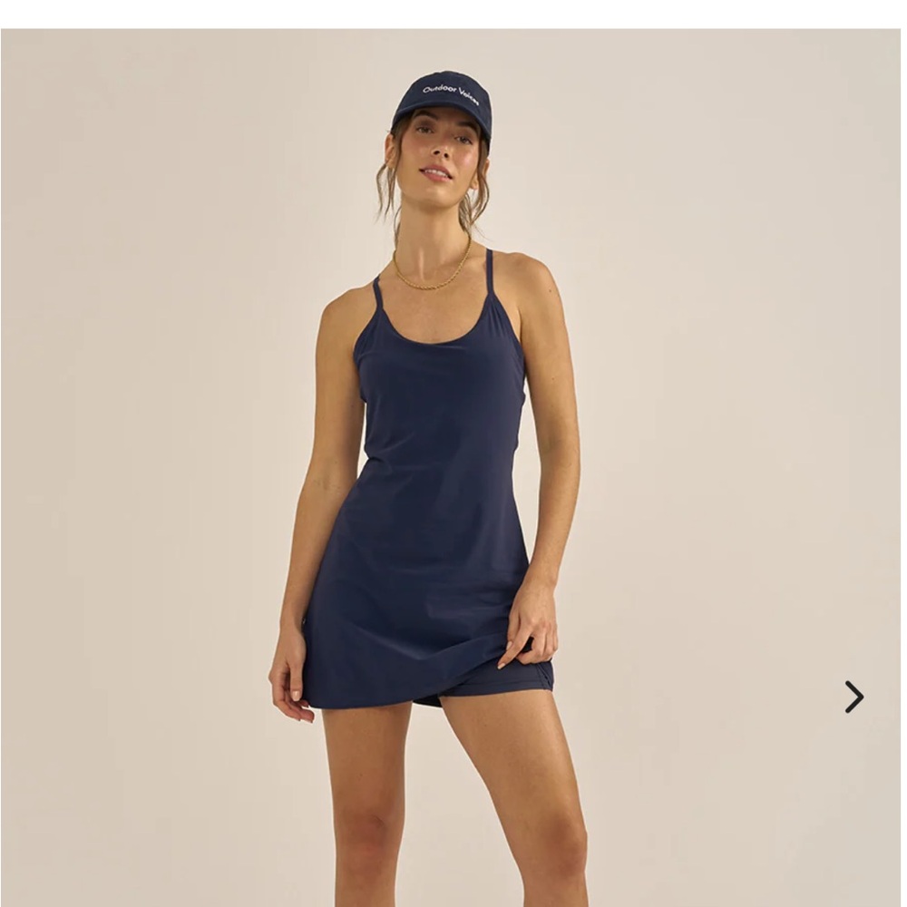 Outdoor Voices Blue Athletic Sundress